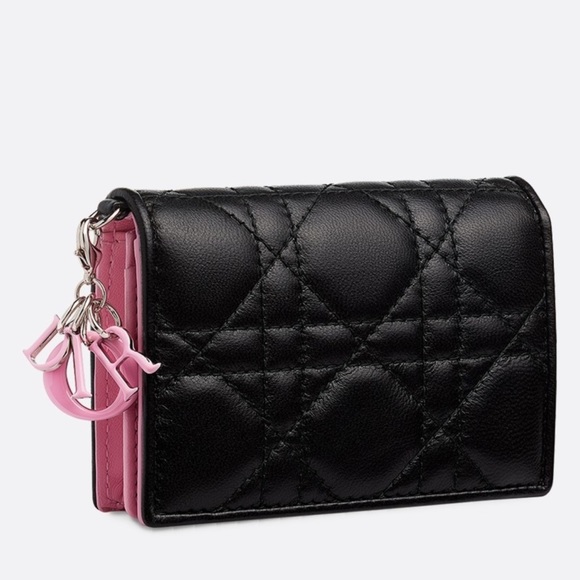 Dior Accessories - CHRISTIAN DIOR Cardholder In Cannage Lambskin Pink
